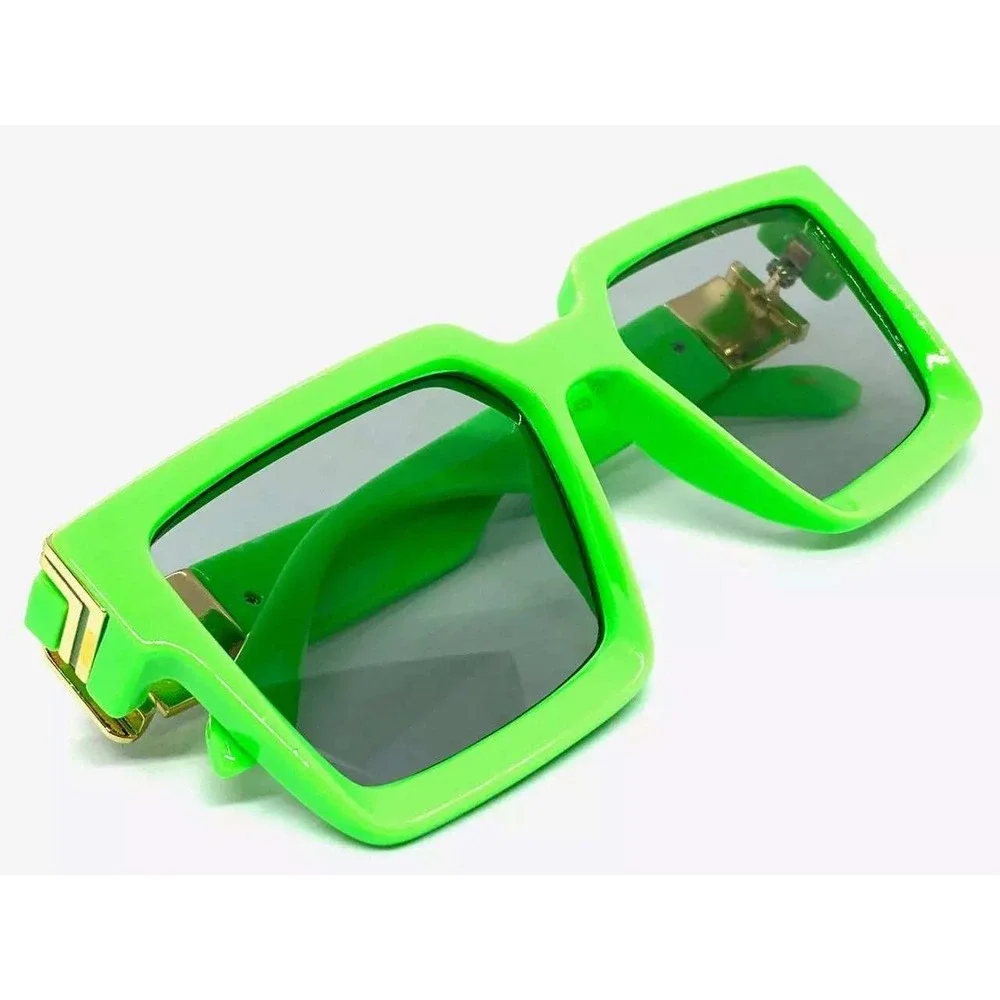 Green Sunglasses Fashion Designer Square Luxury‎ Beach Verde Lentes Gafas Nuevo